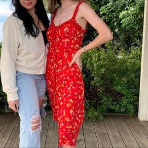 Realisation Par THE JULIET DRESS in Rouge Fleur